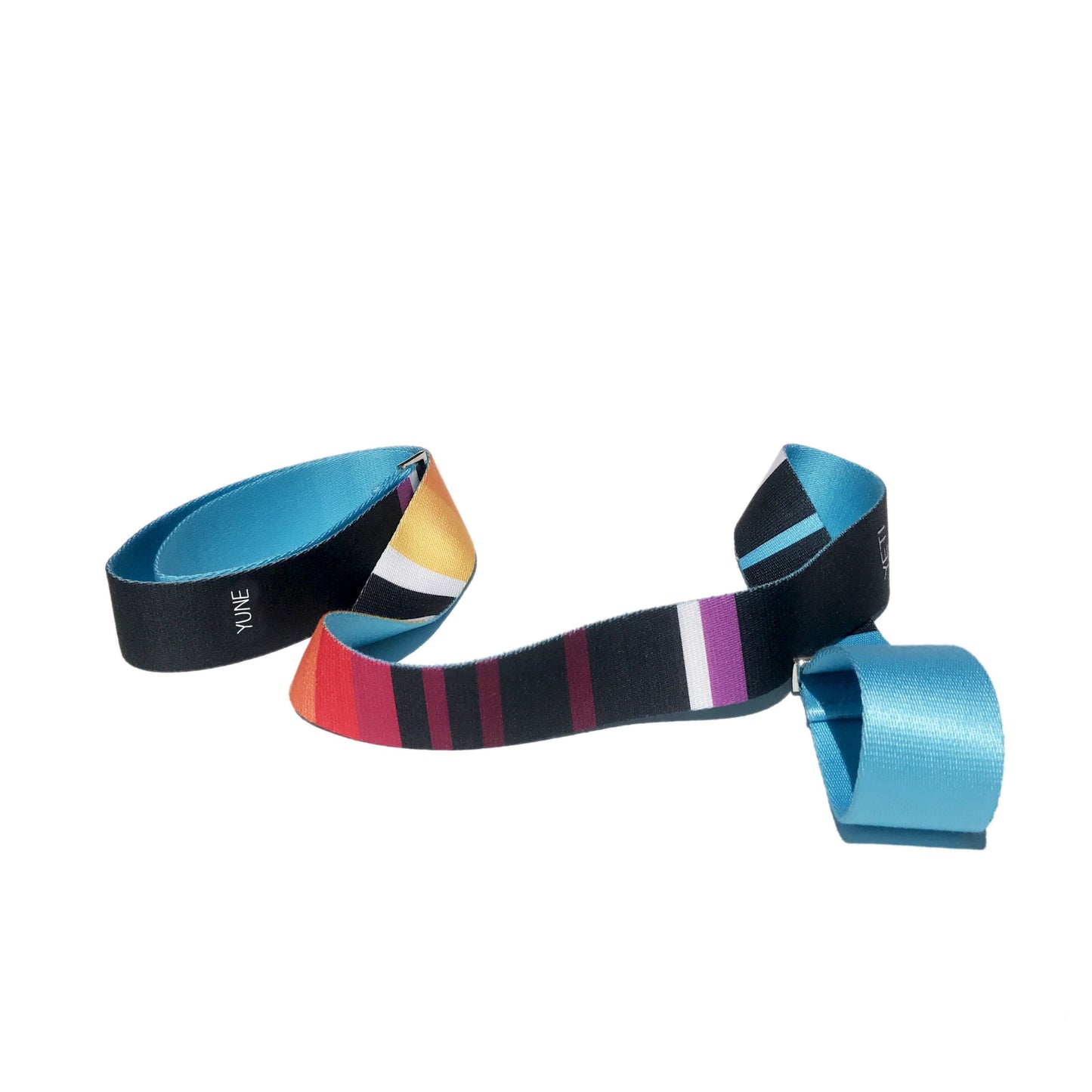 Yoga Strap | Stretching Strap | Metal Buckles | Blue | Yune Yoga | The