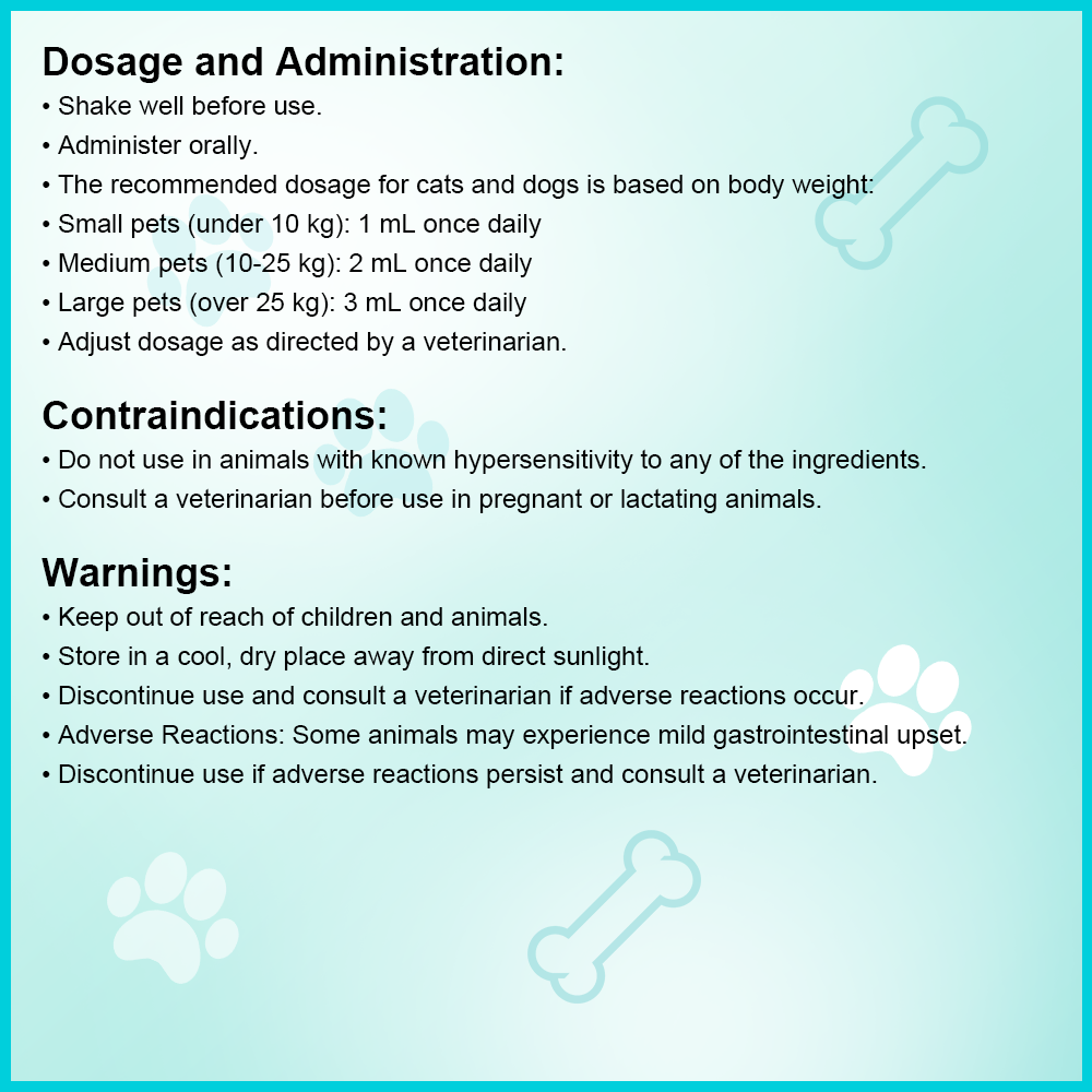Vitality Boost Liquid Supplement for Pets | Energy & Health Support